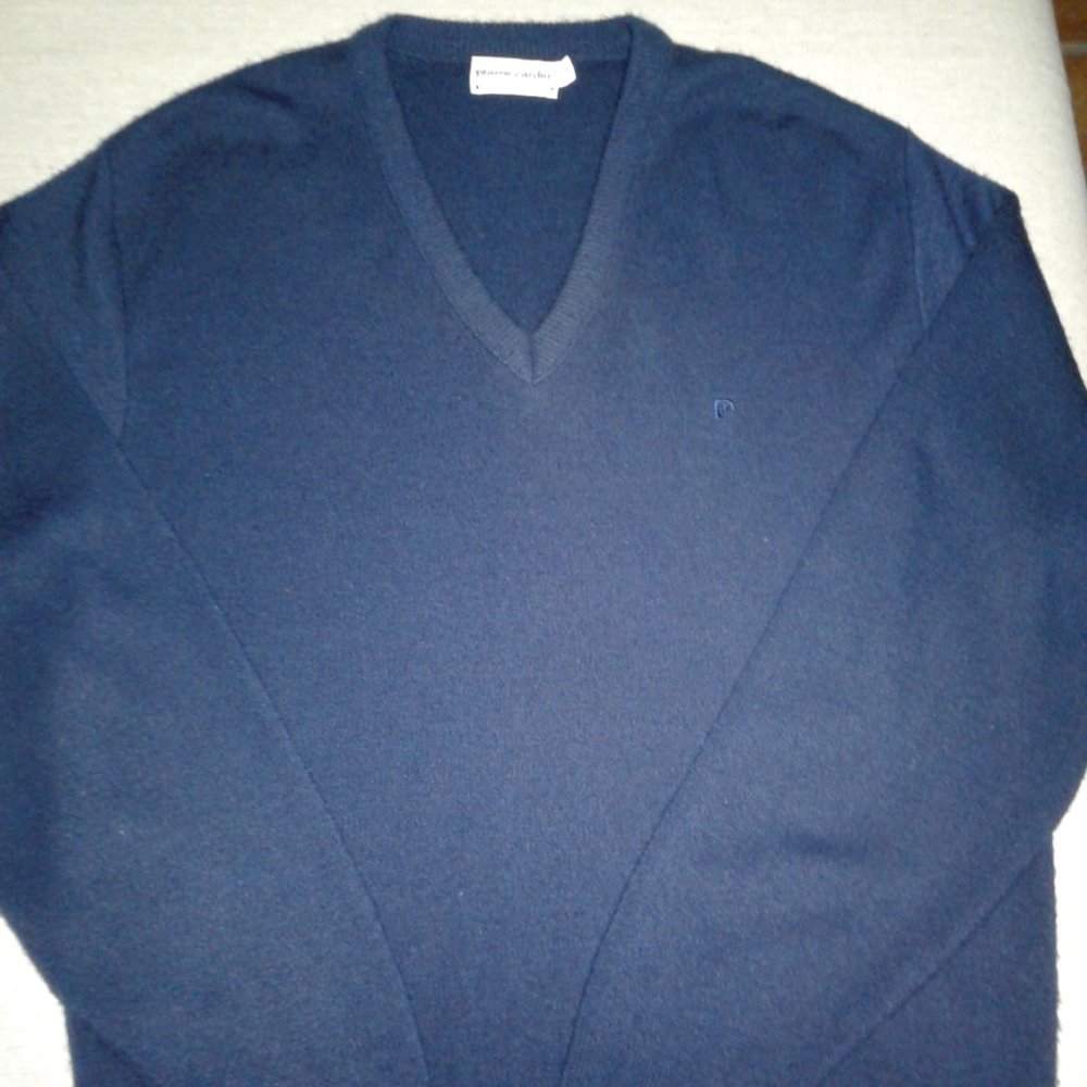 PIERRE CARDIN Men Blue Sweater  Size Large